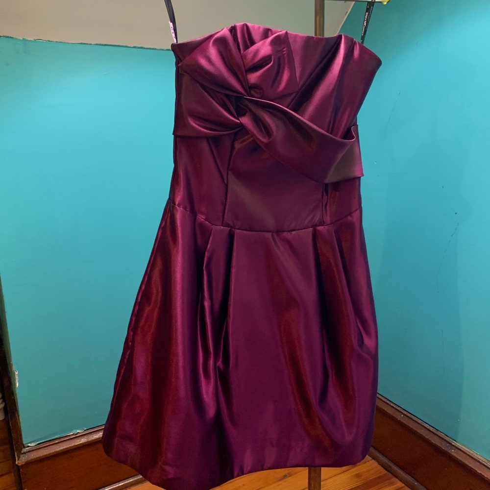 Satin cocktail occasion dress
